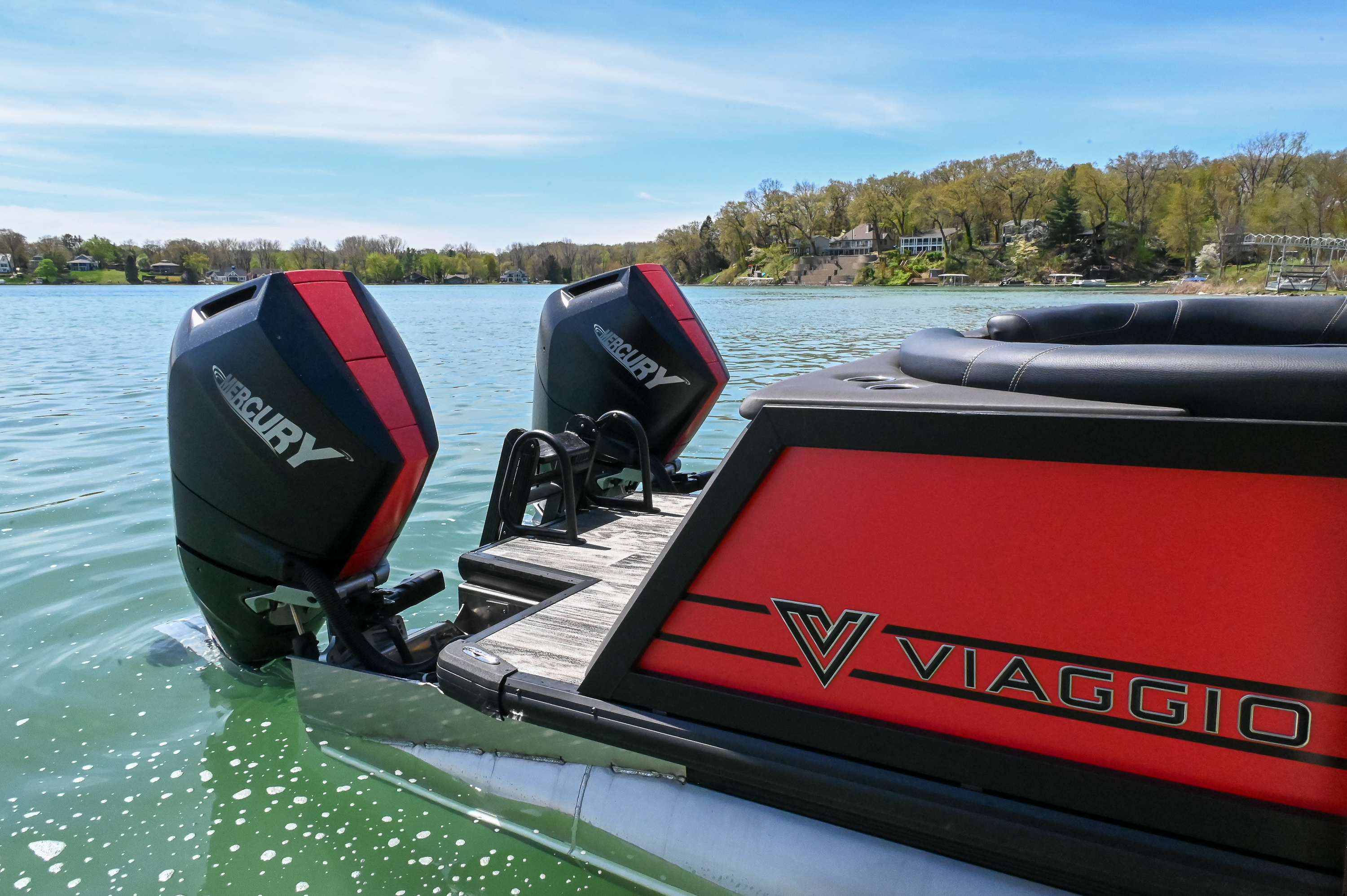 father and sun using binoculars